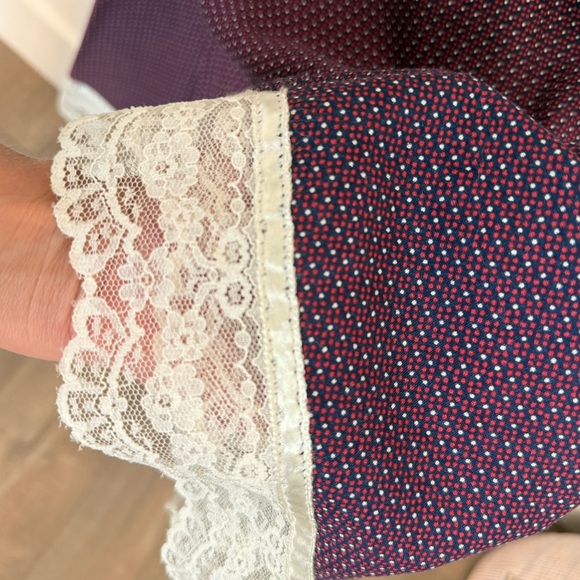 Gunne Sax 70s calico prairie dress midi vintage - Picture 4 of 7